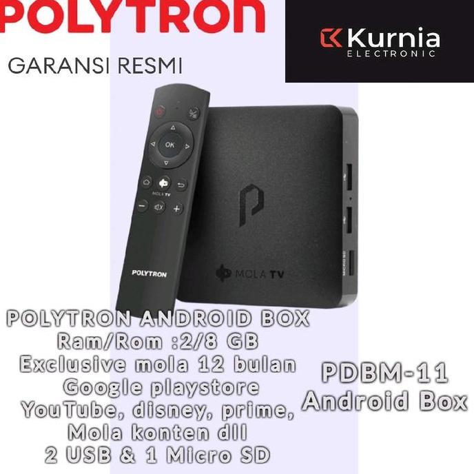 POLYTRON ANDROID BOX  PDBM 11/PDBM-11 MOLA TV