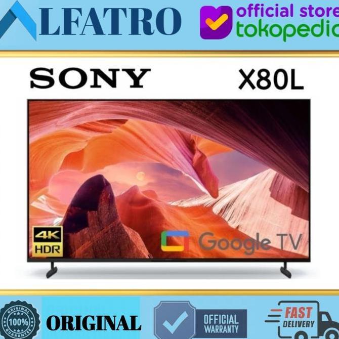 TERLARIS SONY TV 75 INCHI 75X80L 4K UHD KD-75X80L GOOGLE TV KD75X80L