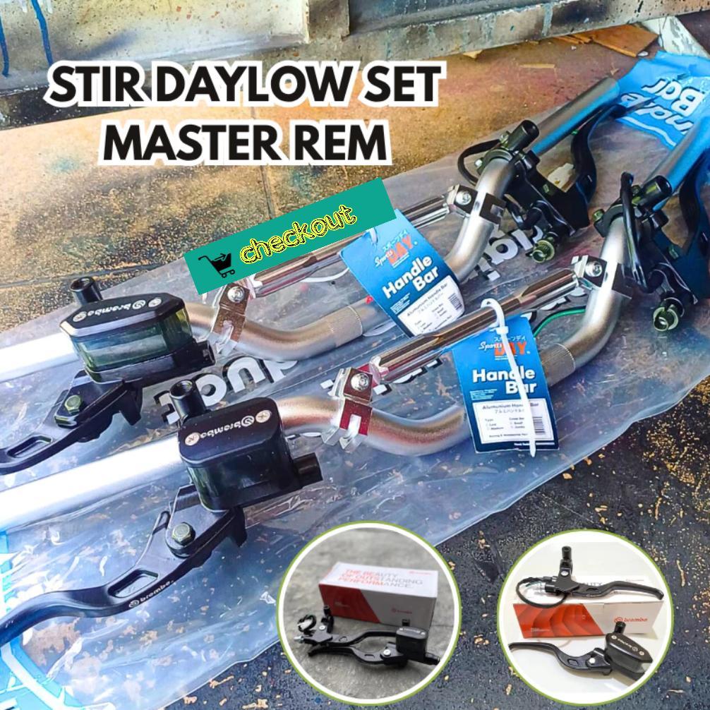 Paket Stang stir Day Adaptor Set Master Rem Brembo Universal