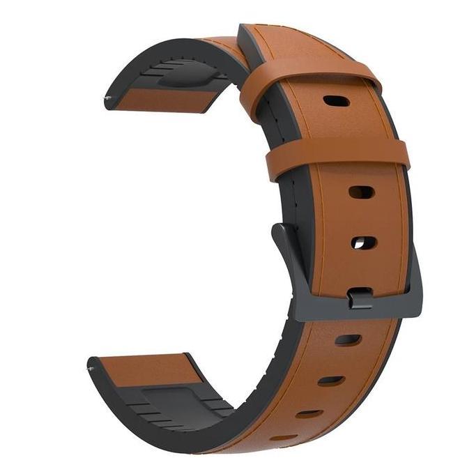STRAP TALI JAM LEATHER RUBBER KULIT BAND XIAOMI MI WATCH S1 ACTIVE