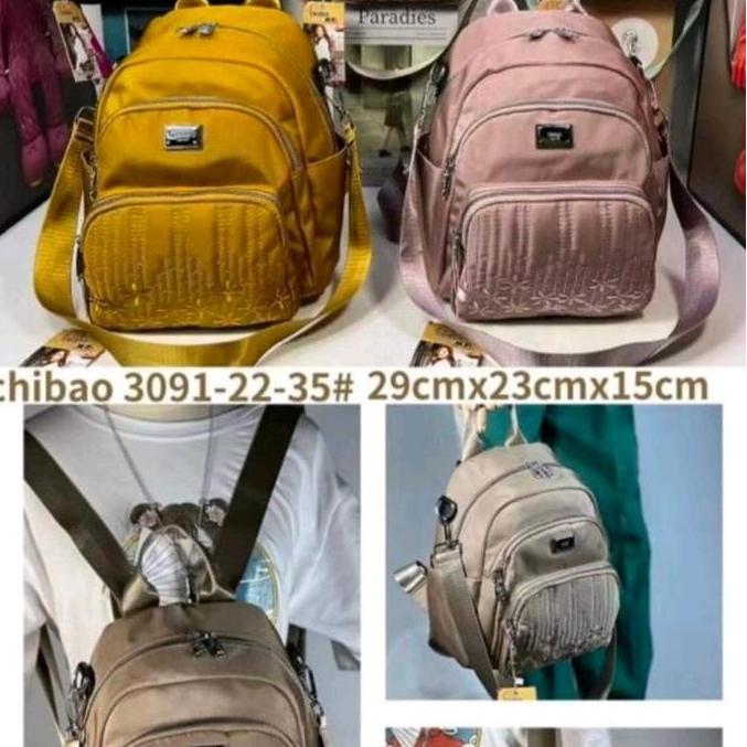 New Tas ransel selempang chibao original import kanvas import terlaris