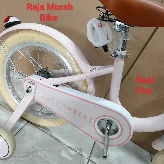 Sepeda Anak Perempuan Mini 16 Element Kelly Sepeda Anak Element Kelly 16 Inch Ban Cream