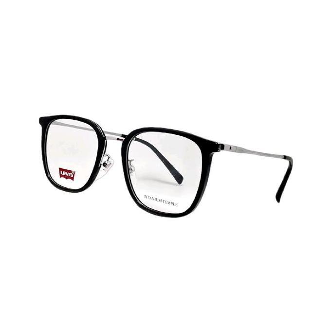 Frame Kacamata Levis LV7250F BSC 49-20-145 Titanium Temple Black Silver Original