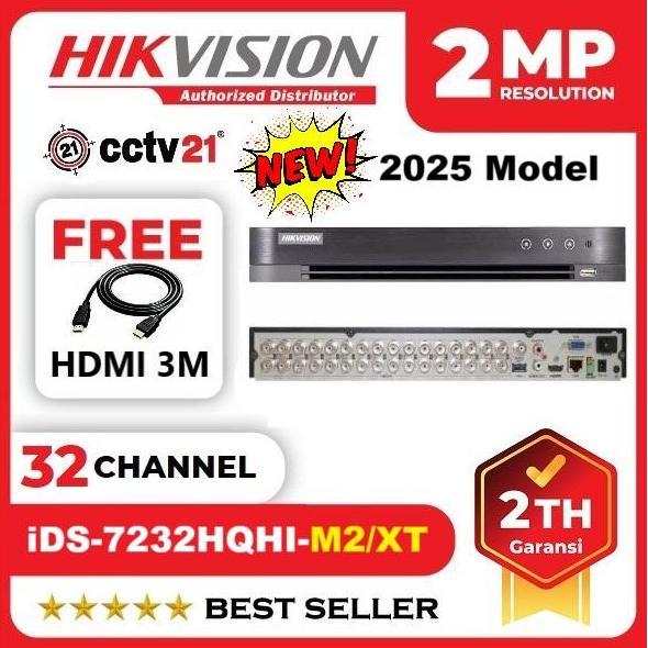 TERLARIS DVR HIKVISION IDS-7232HQHI-M2/XT 32CH / 32 CHANNEL 2MP TO 5MP