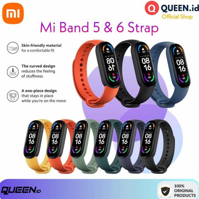 Mi Band 5 Strap Silicone Replacement - Strap Karet Jam Smart MiBand 5