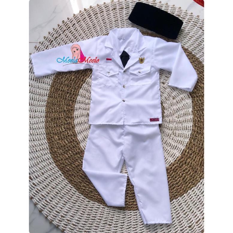 Diskon Baju Soekarno / Kostum Ir.Soekarno / Baju Pahlawan Sukarno Bung Karno / Baju Anak Free Peci