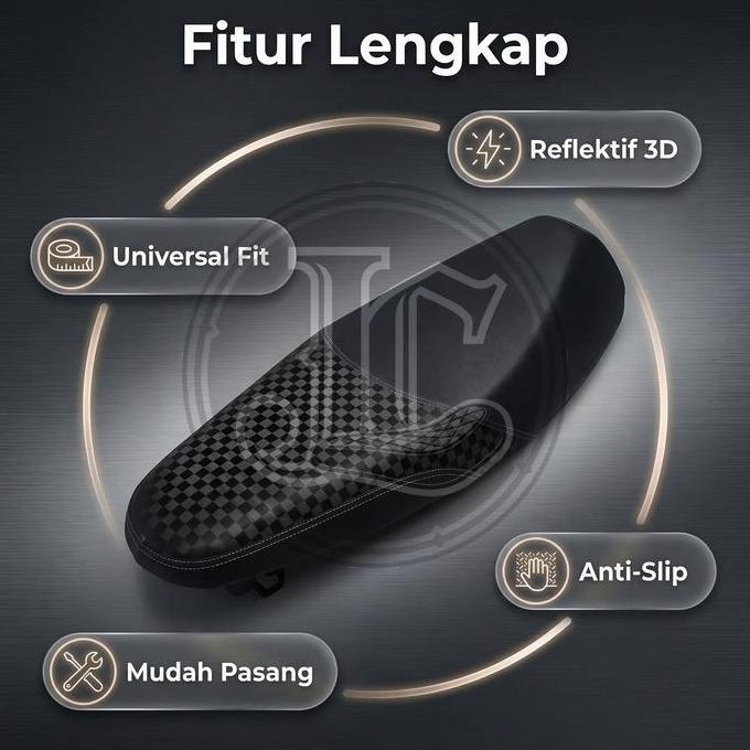 Merek dari Italia JokCustom Sarung Jok Motor Universal untuk Vario Beat Scoopy NMAX PCX MIO Jupiter 