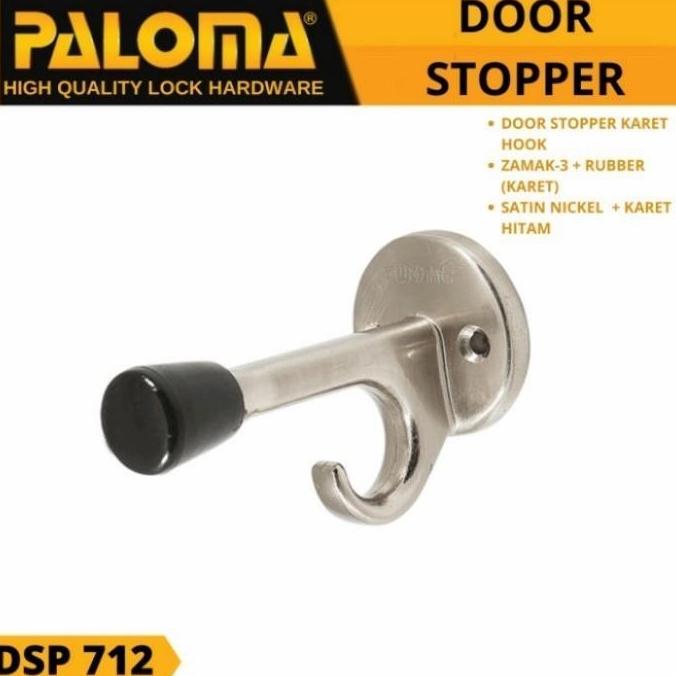Mehose- Door Stoper Penahan Pintu Dinding Karet Paloma Dsp 712