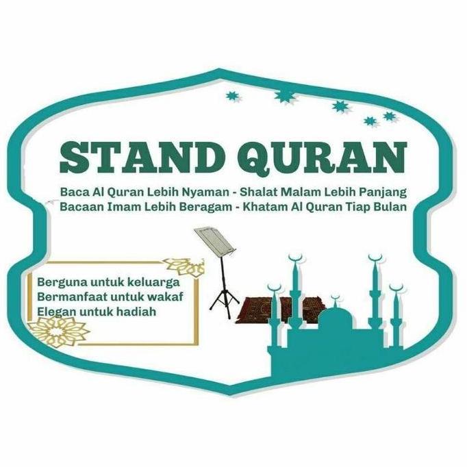 Standbook Tripod standing penyangga al quran - stand buku Rehal- rekal- lekar berdiri stand al quran