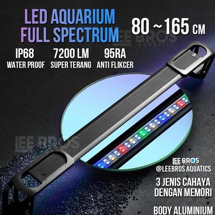 TERLARIS LAMPU LED AQUARIUM FULL SPECTRUM /  LAMPU LED AQUASCAPE 75 - 120 CM