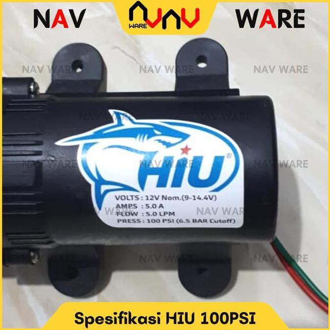 Pompa Air DC 12V HIU Original 100Psi High Pressure Sprayer Pertanian