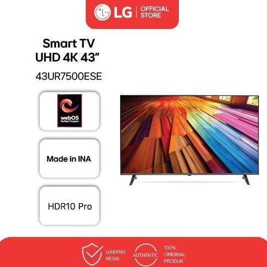 Murah Lg Smart Tv Uhd 43" / Televisi 43 Inch - 4K Hdr10 Pro - 60Hz Native - Thinq Ai & Webos - 2023 