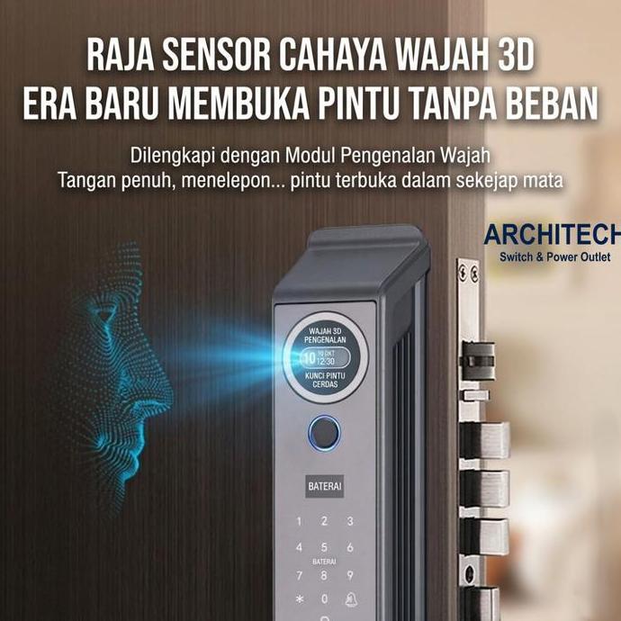 KUNCI SIDIK JARI / Smart Door Fingerprint / Kunci Pintu Digital