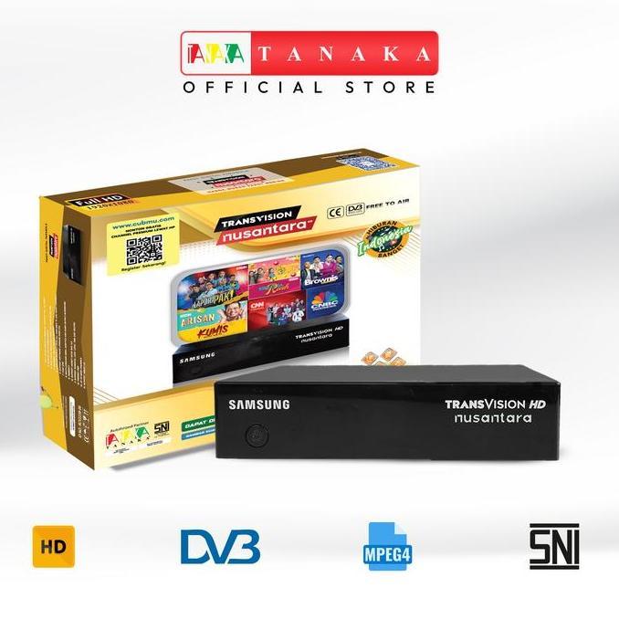 Promo Tanaka Rcv Transvision Hd Samsung Receiver Set Top Box Type T2 Stb Siaran Tv Digital Garansi R