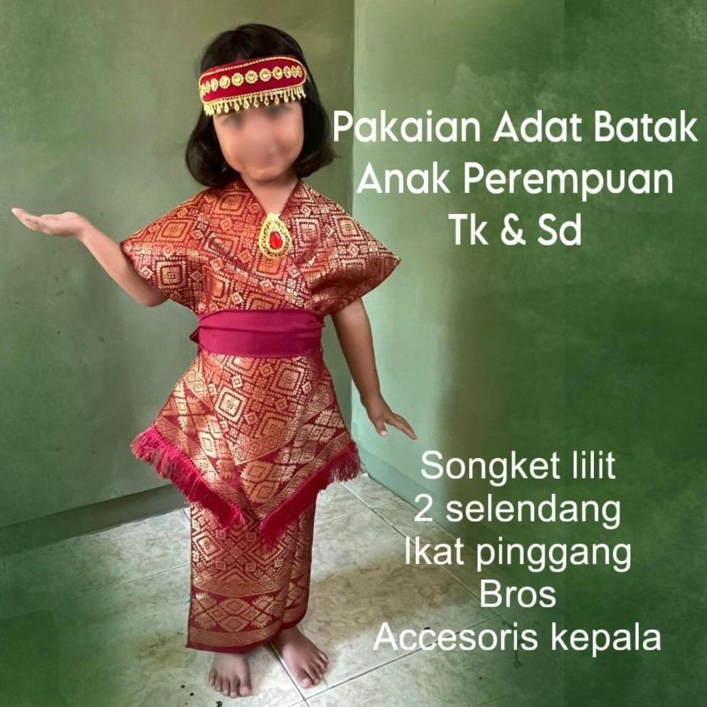 Diskon Pakaian Adat Batak Anak Perempuan Tk & Sd