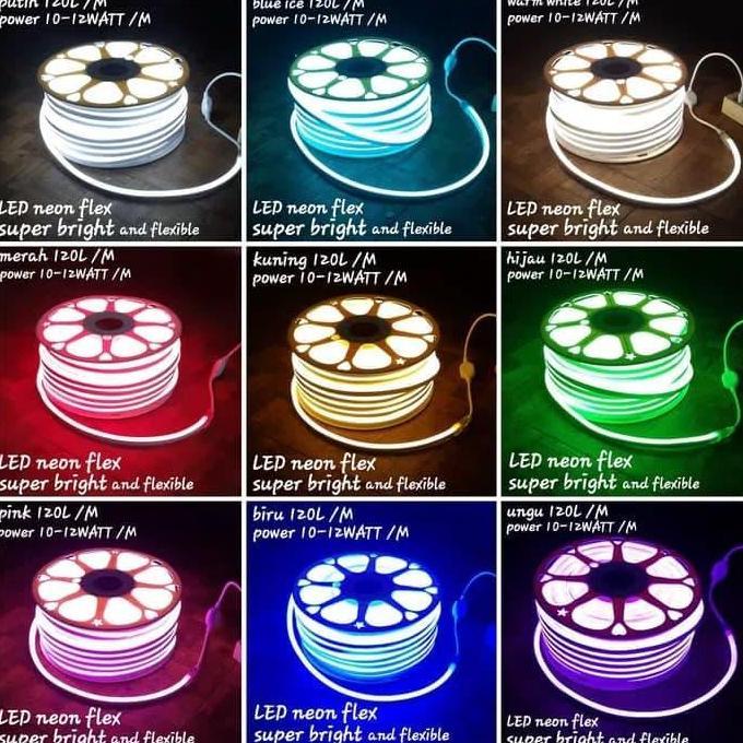 Lampu Selang Led Neon Flex 50Mtr/Roll 220V
