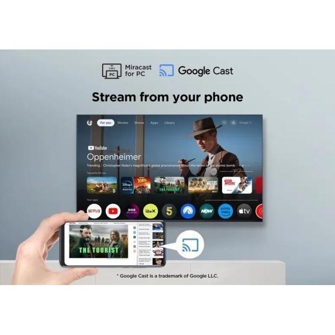 Murah Qled Tcl 65 Inch Google Tv Tcl 65P7K 4K Uhd Dolby Atmos Tcl 65P7K