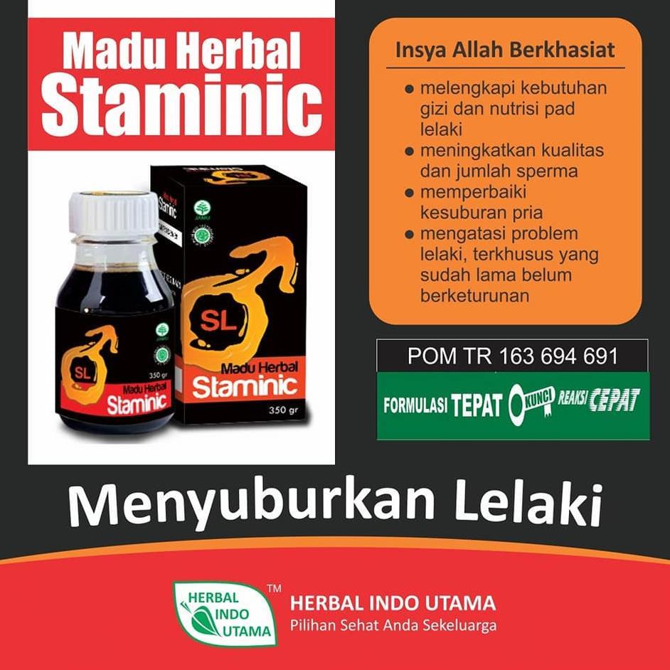 (Terbaru) Madu Stamina Pria | Madu Kesuburan Pria - Madu Herbal Staminic HIU (Terlaris)