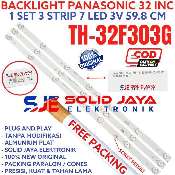 TERLARIS BACKLHT TV LED PANASONIC 32 INC TH 32F303 32F303G TH32F303 TH32F303G LAMPU 7K 3V 32F TH-32F