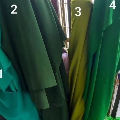 Gratong 50Cm Kain Polos Meteran Jordan 6 Warna Hijau Tosca Hijau Daun Hijau Army Hijau Botol Hijau M