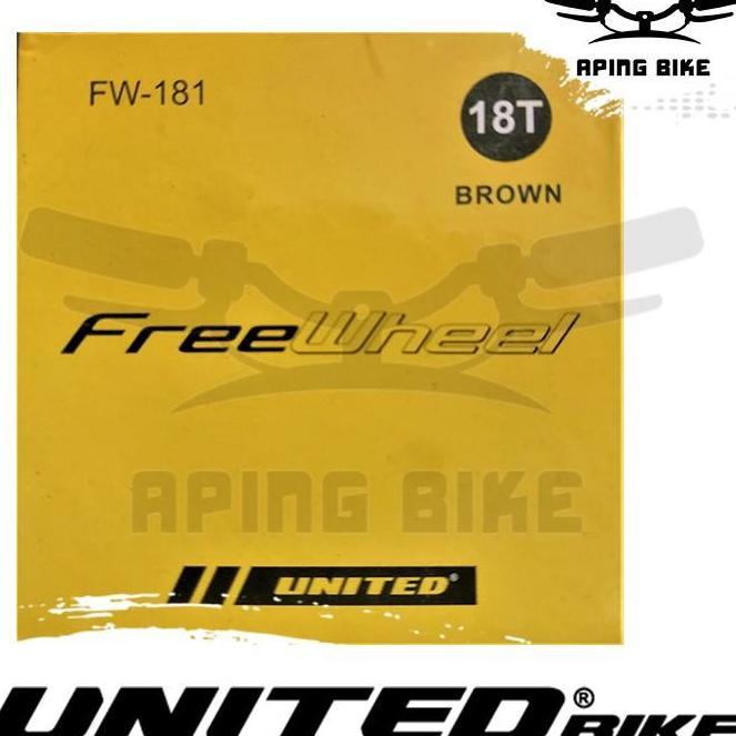 Ready Freewheel United 18T FW-181 Gear Belakang Gir Sepeda BMX Mini MTB Seli