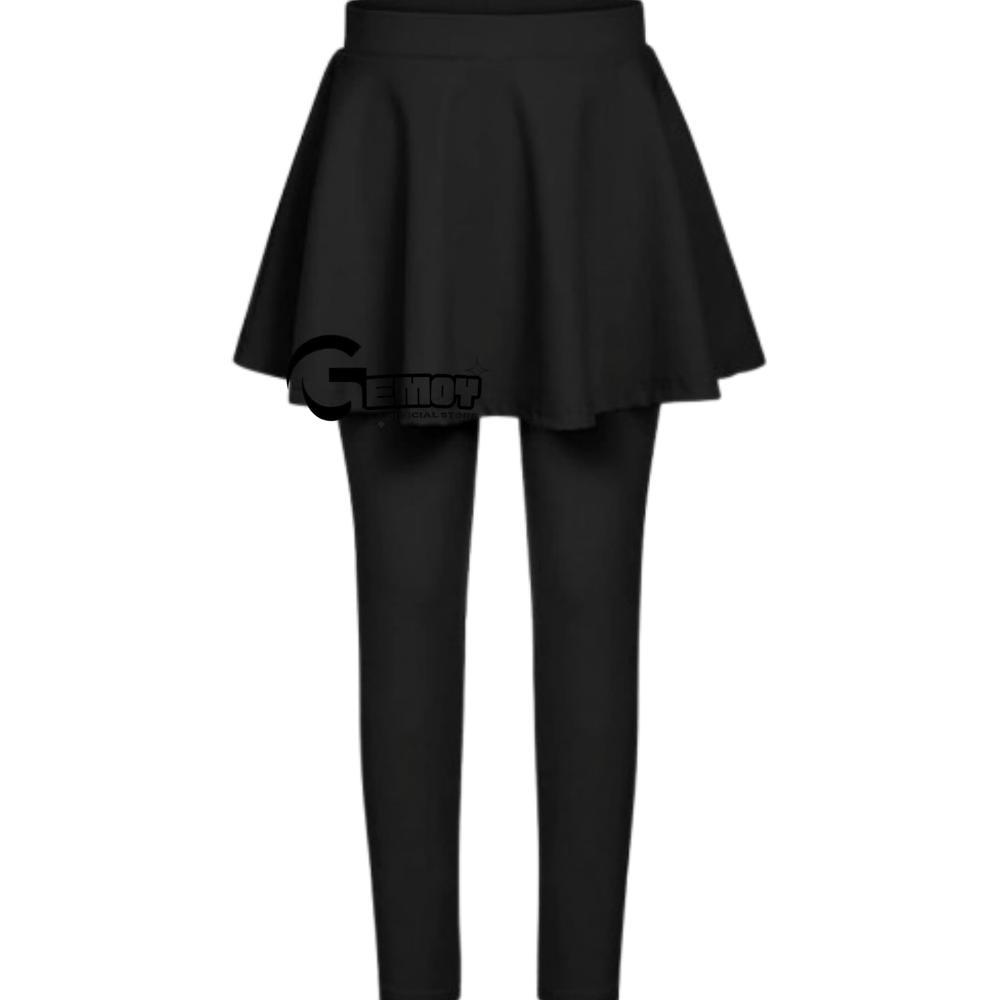 Flash Sale Gemoy Rok Legging Panjang  Olahraga Outdoor Wanita Bahan Spandeks Warna Merah Hitam Putih
