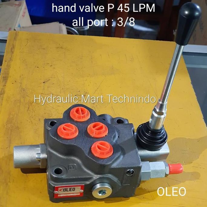 Hand Valve Hydraulic 45 Liter 1 Tuas Spring/Membal Merk Crozze-Eropa Terbaru