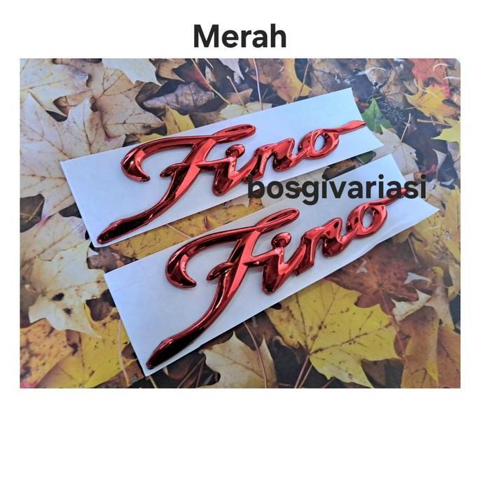 Promo emblem fino sepasang / Logo fino timbul 3D /emblem yamaha fino / emblem tulisan fino / fino 12