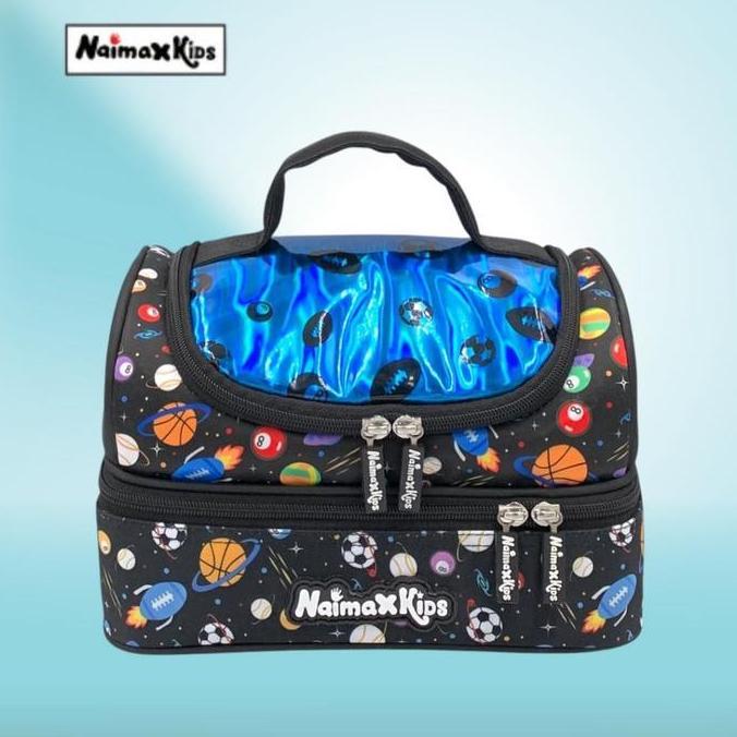 BEBAS ONGKIR - Tas Bekal Anak Sekolah Laki-laki Karakter Sport Wold | Lunch Bag Anak Cowok
