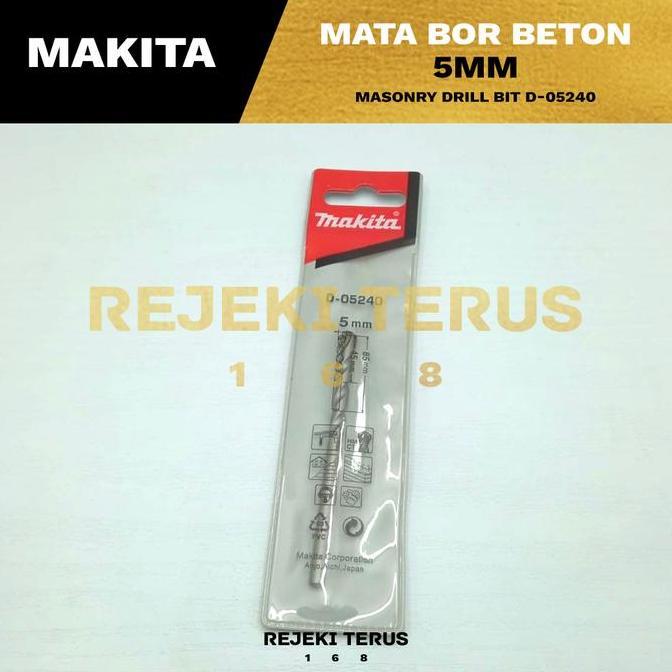 TERLARIS MAKITA MATA BOR BETON 5 MM / MASONRY DRILL BIT D-05240