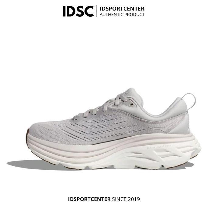 Hoka Bondi 8 Mens Running Shoes - Lunar Rock / Nimbus Cloud