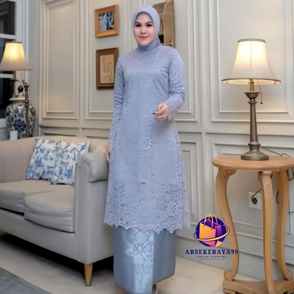 LIMITED Setelan Kebaya Brokat/Kebaya Set Rok Songket/Kebaya Tunik Brokat/Kebaya Kurung/Baju Kurung/K