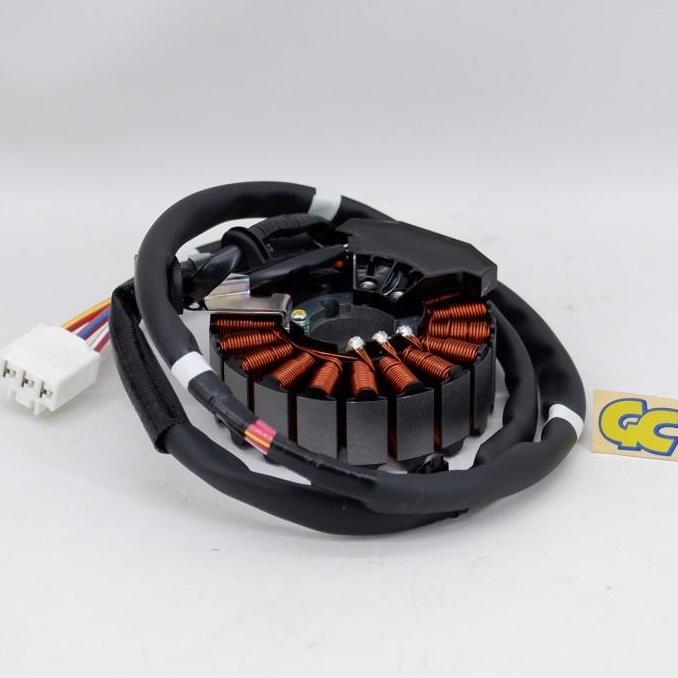 Spul / Stator Assy Yamaha Aerox 155, Lexi Orinal Alat Kabel Lampu Motor Motorcycle Sepeda