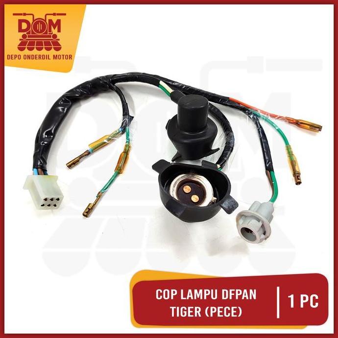 Promo Cop Lampu Depan Tiger Revo (PSP) Pitingan Fiting Socket Soket Karet Kabel Dop Utama + Kota Mot
