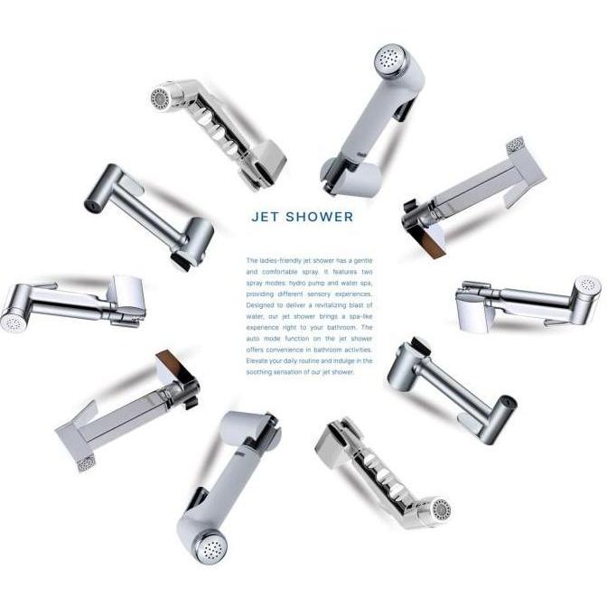 JET SHOWER SET DEKKSON JSS 8280 SSS Complete Hose 120 Cm Keran Semprot Cebok Closet Duduk Jet Washer