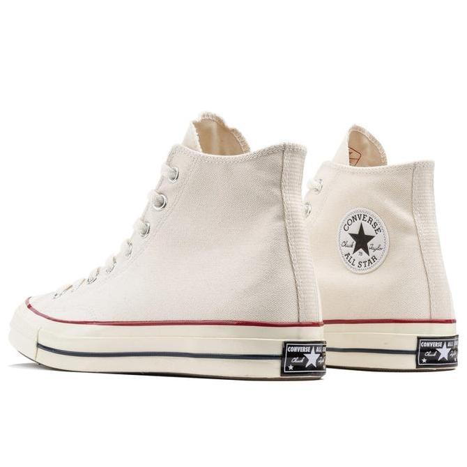 Sepatu Sneakers Casual Unisex Converse Chuck 70 HI Parchment Egret - 162053C