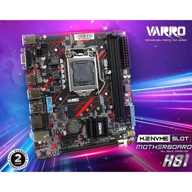 TERBARU - MOTHERBOARD VARRO H81V-R3 LGA1150