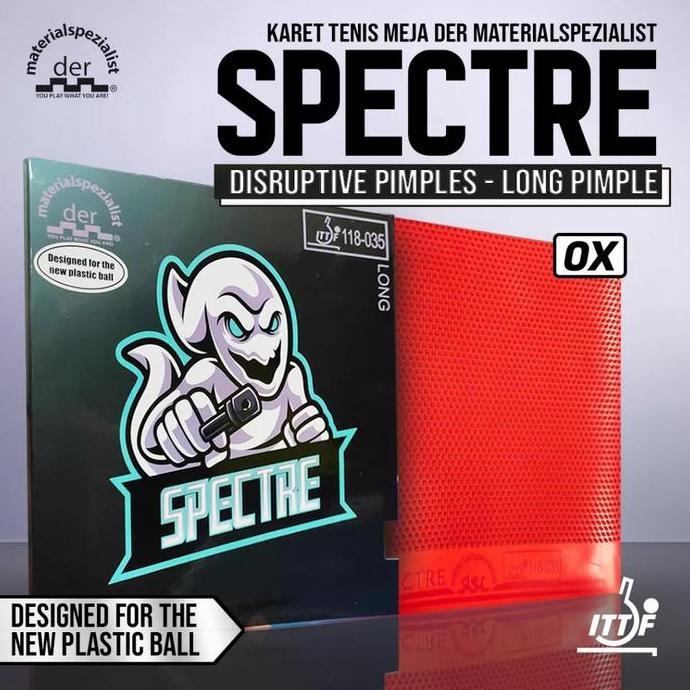 TERBARU - KARET TENIS MEJA BINTIK DER MATERIALSPEZIALIST SPECTRE ORIGINAL