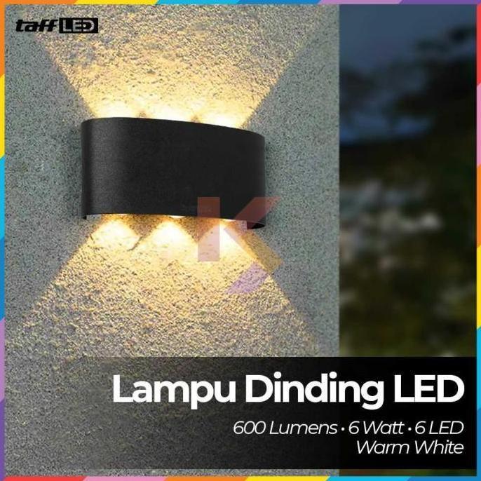 Taffled Lampu Dinding Indoor Plastic Body 6 W 6 Led Warm White - 6T Allshop
