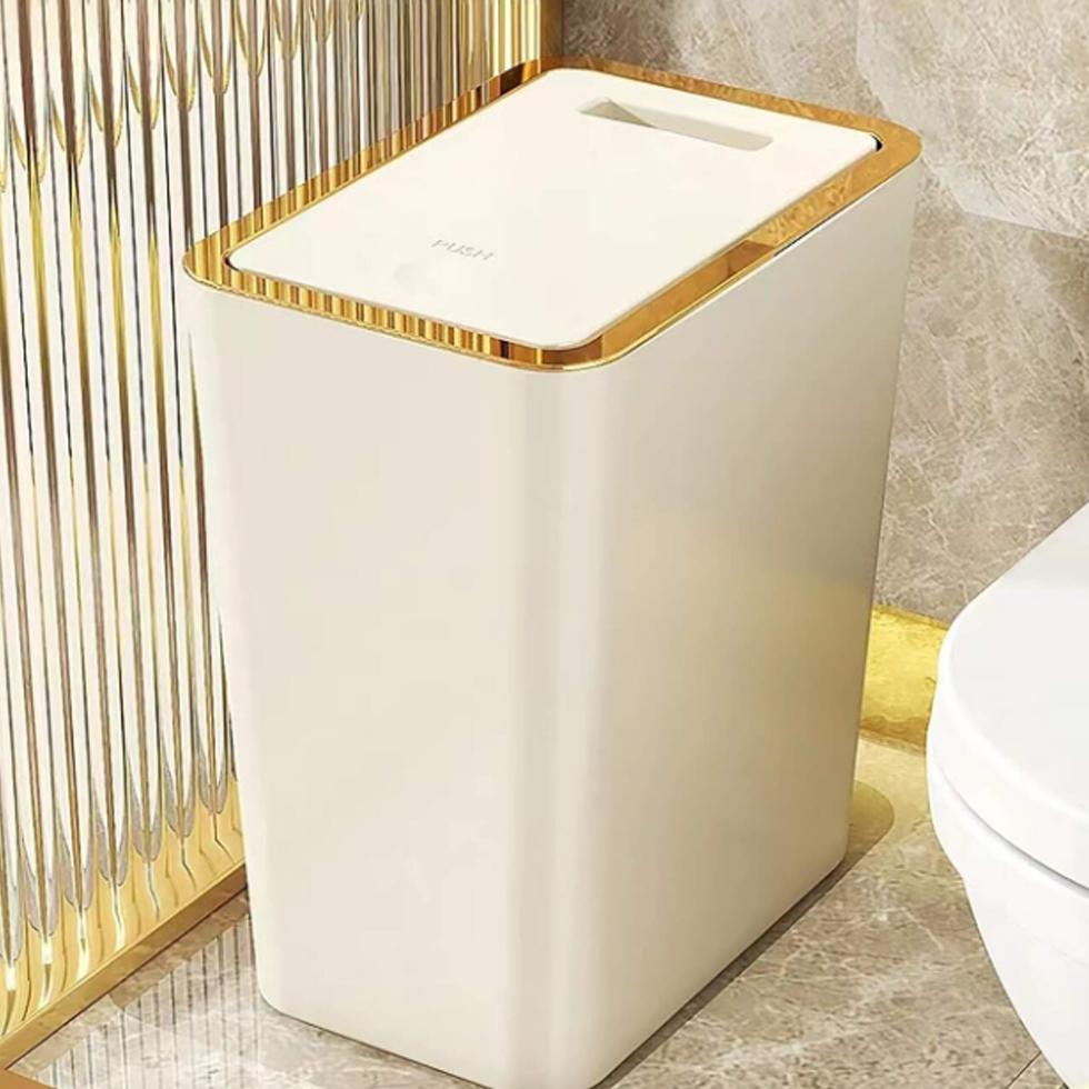 Tempat Sampah Tertutup / Tempat Sampah Kamar Kotak Sampah Tertutup / Tempat Sampah Push Cover