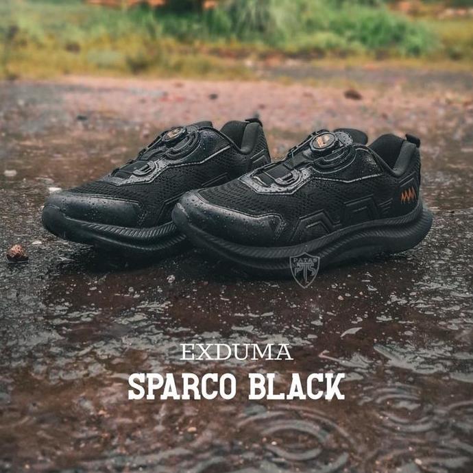 PATAS - Sepatu EXDUMA SPARCO BLACK Tali Putar Terbaru