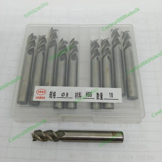 TERLARIS END MILLS 8MM HSS