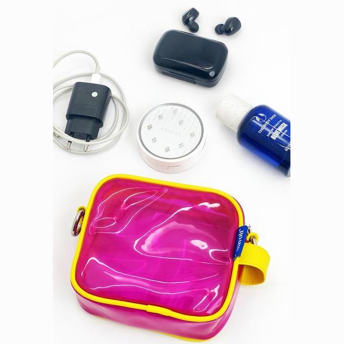 Pouch Jelly Transparant - Travolt - Waterproof - Tali Kuat PVC Pouch