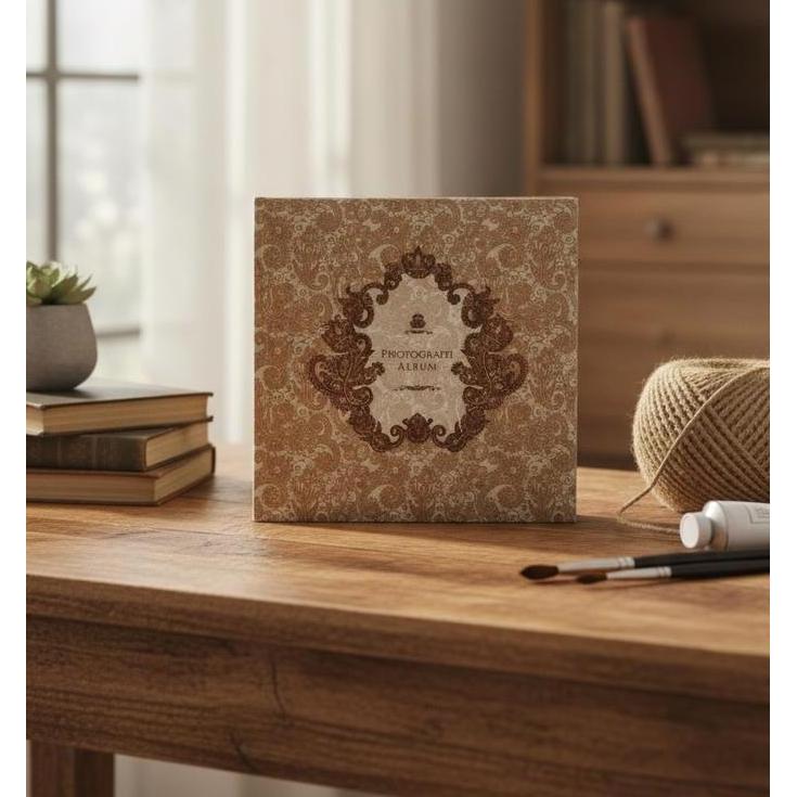 Album Foto Motif 10R/8R/5R/4R/2R Magnetic Besar/Jumbo 10 Lembar Putih