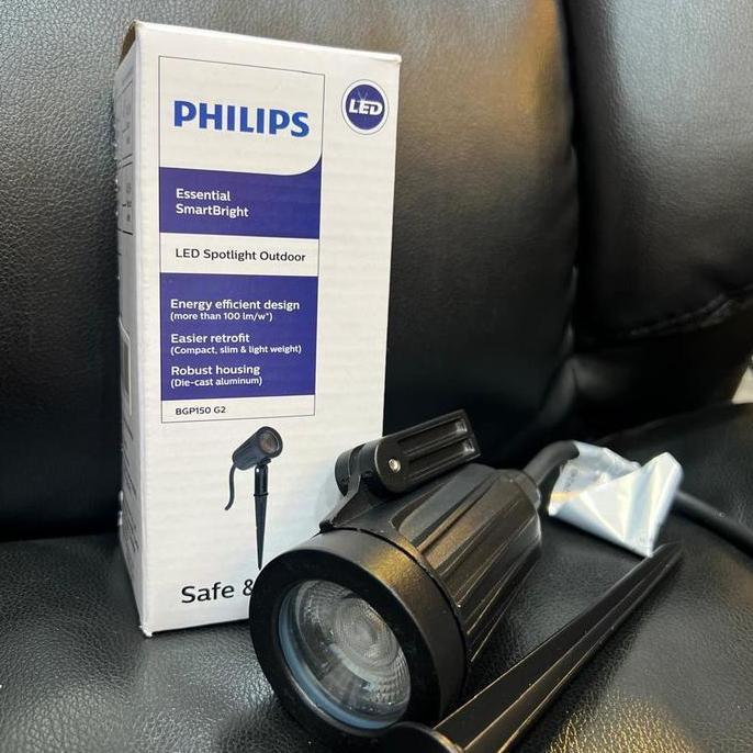 Lampu Sorot Taman Philips 8W 8 Watt Bgp150 Lampu Sorot Taman Tancap 8W