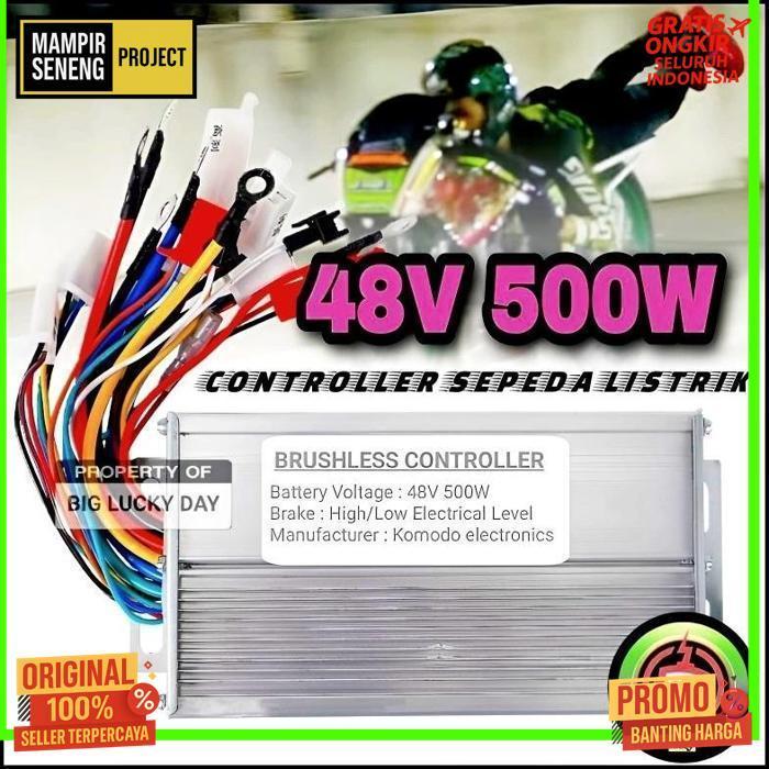 Termurah Controller Sepeda Listrik Universal 48V 500W Kontroler Controler 48Volt 500Watt Modul Box M