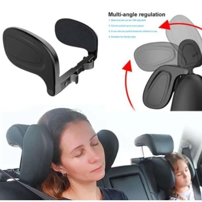 CUCI GUDANG HEADREST PENYANGGA KEPALA BANTAL LEHER JOK MOBIL TRAVEL NECK PILLOW SANDARAN ADJUSTABLE 