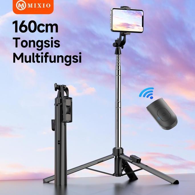 MIXIO A31 Tongsis Bluetooth Selfie Stick Tripod - 80cm