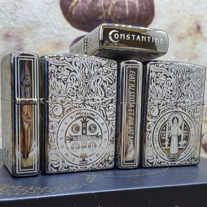 Zippo Original Constantine Black Ice Customize 5-Side MADE IN USA