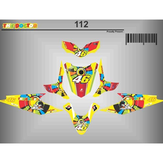 DECAL FULL BODY BEAT FI VR-46, STRIPING FULL BODY BEAT FI VR-46
